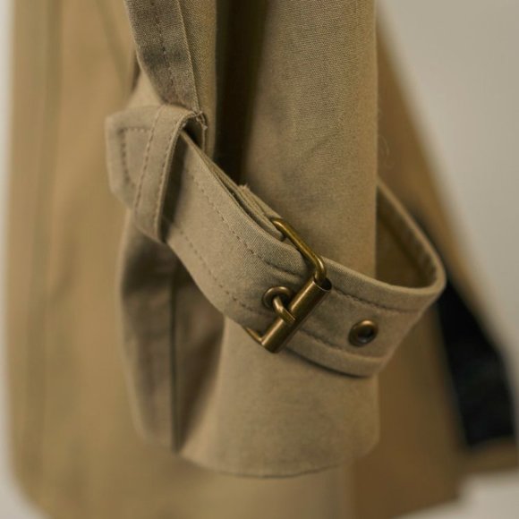 Rebecca Minkoff Runway Jacquelyn Khaki Fox Fur-Trim Trench Coat - Picture 7 of 8